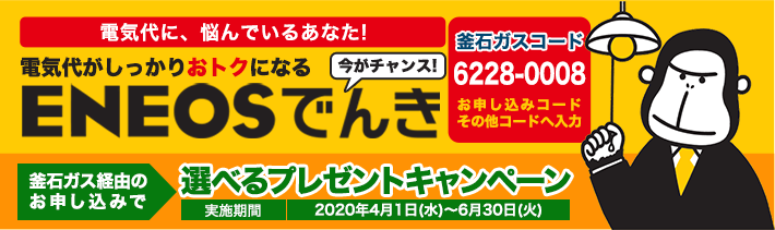 ENEOSでんき 選べるプレゼントキャンペーン